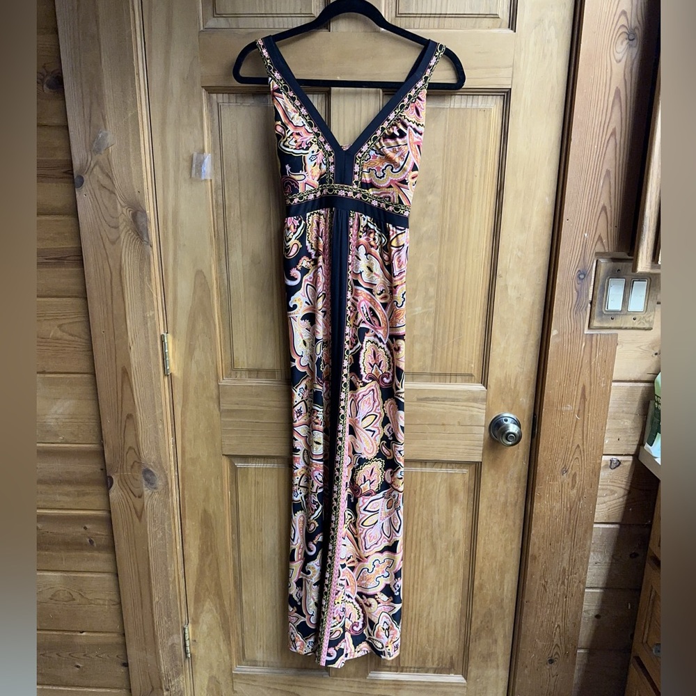 INC INTERNATIONAL CONCEPTS GORGEOUS COLOR MAXI DRESS